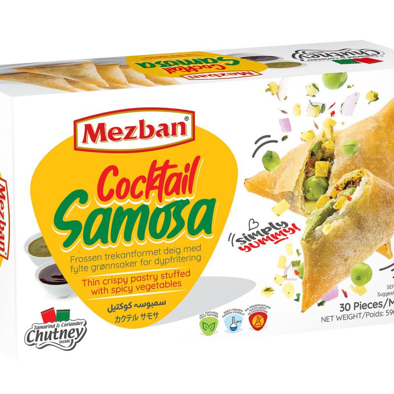 Mezban Cocktail Samosa (Mix Veg) (Pack of 30 Pcs)